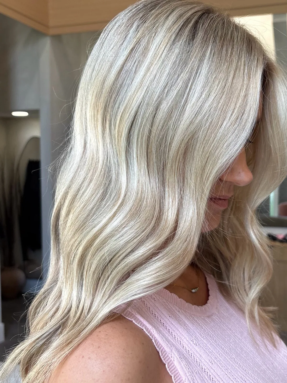 Refreshed platinum blonde