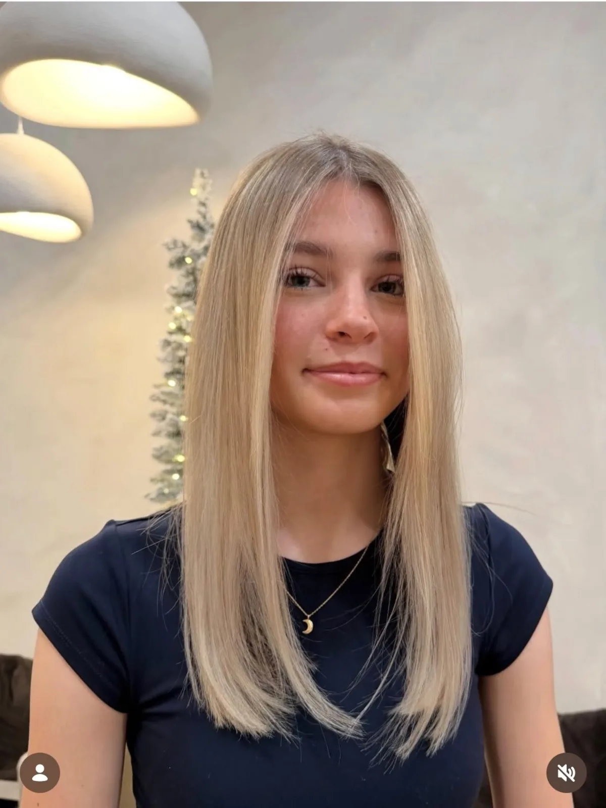 Sleek bright blonde, by Rhianna