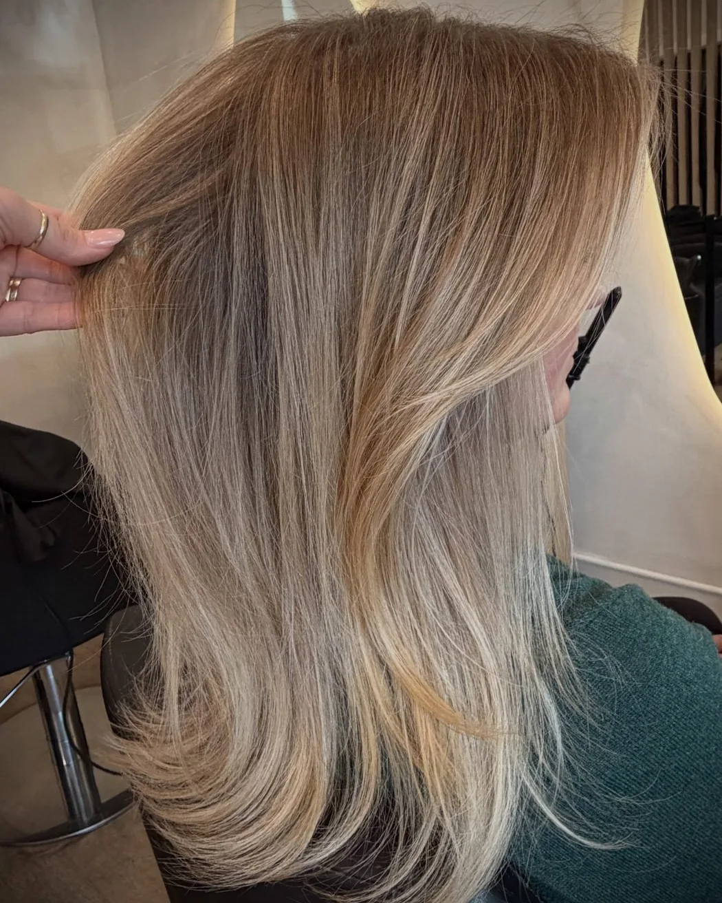 A full head of teasylights by Blonde Culture Cochrane